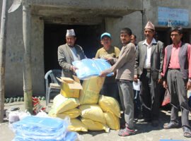 Relief support for families in Mugu
