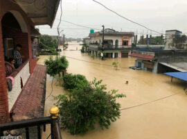 Flood and inundation in the Terai - UMN's Nawalparasi team gets busy to help!