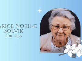 In loving memory of Clarice Norine Solvik