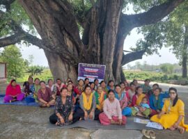 A gathering under the tree